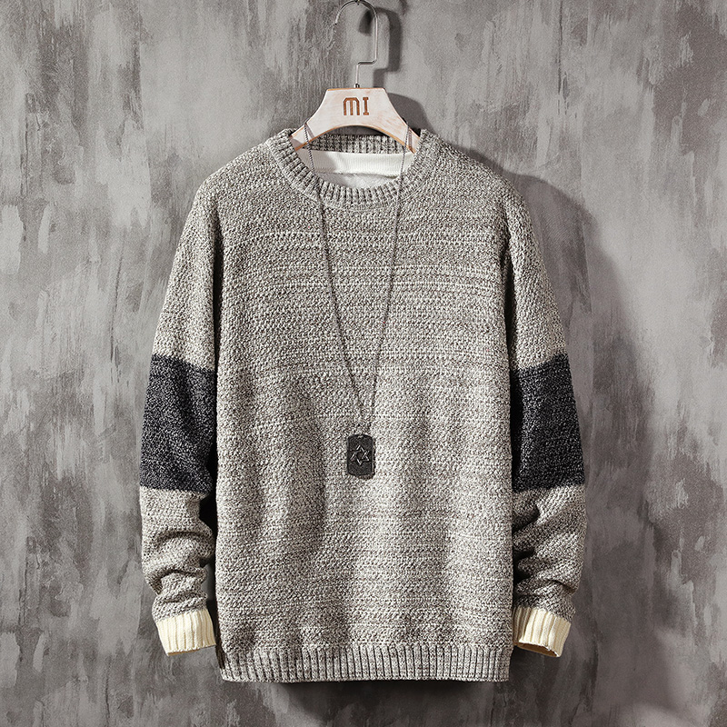 2022 New Vintage Sweaters Winter Warm Sweater Men Pullover Street Patchwork Sweaters Mens Autumn Casual Loose Knitted Tops alx