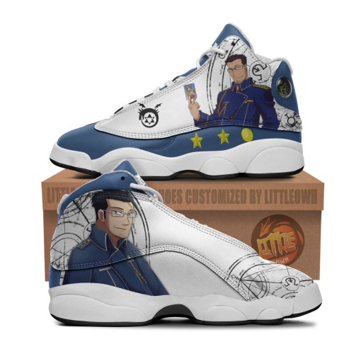 Maes Hughes Sneakers Custom Anime Fullmetal Alchemist Personalized Name Air Jd13 Shoes