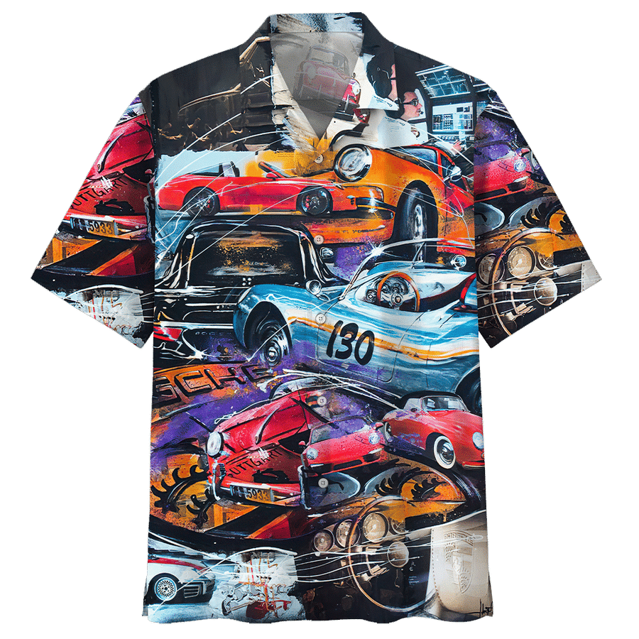 Racing Car Colorful Hawaii Shirt For Men Women Ha34748