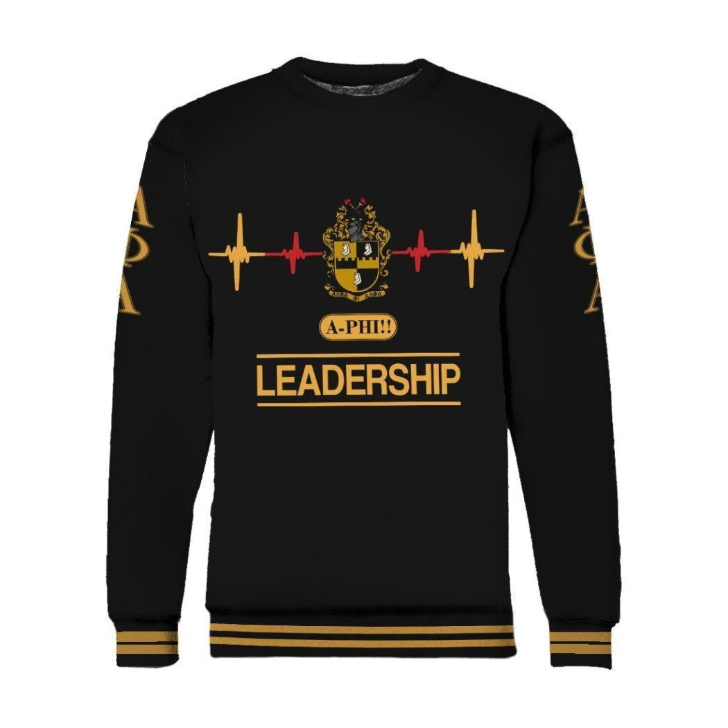 Fraternity Sweatshirt – Alpha Phi Alpha Leadership Heartbeat Sphinx Sweatshirt