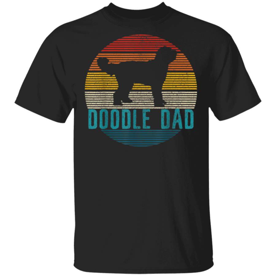 Mens Doodle Dad  Vintage Goldendoodle Dog Owner Funny Gift TShirt