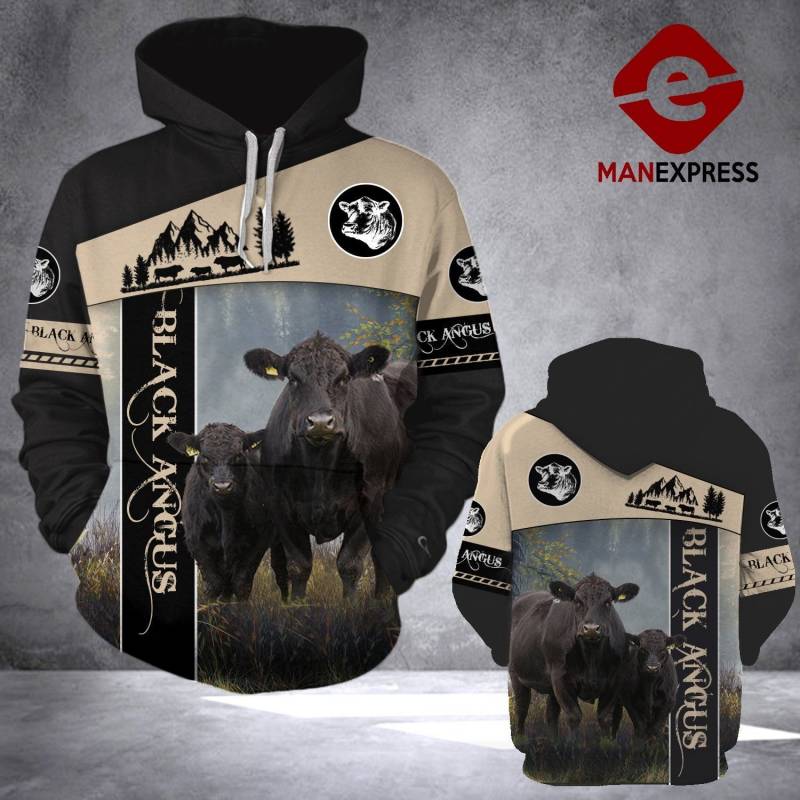 Animal Cale Black Animal Angus V06 Hoodie