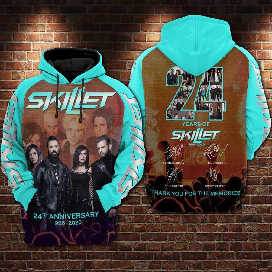 Skillet (Band) 24Th Anniversary Men/Women All-Over Print 3D Hoodie