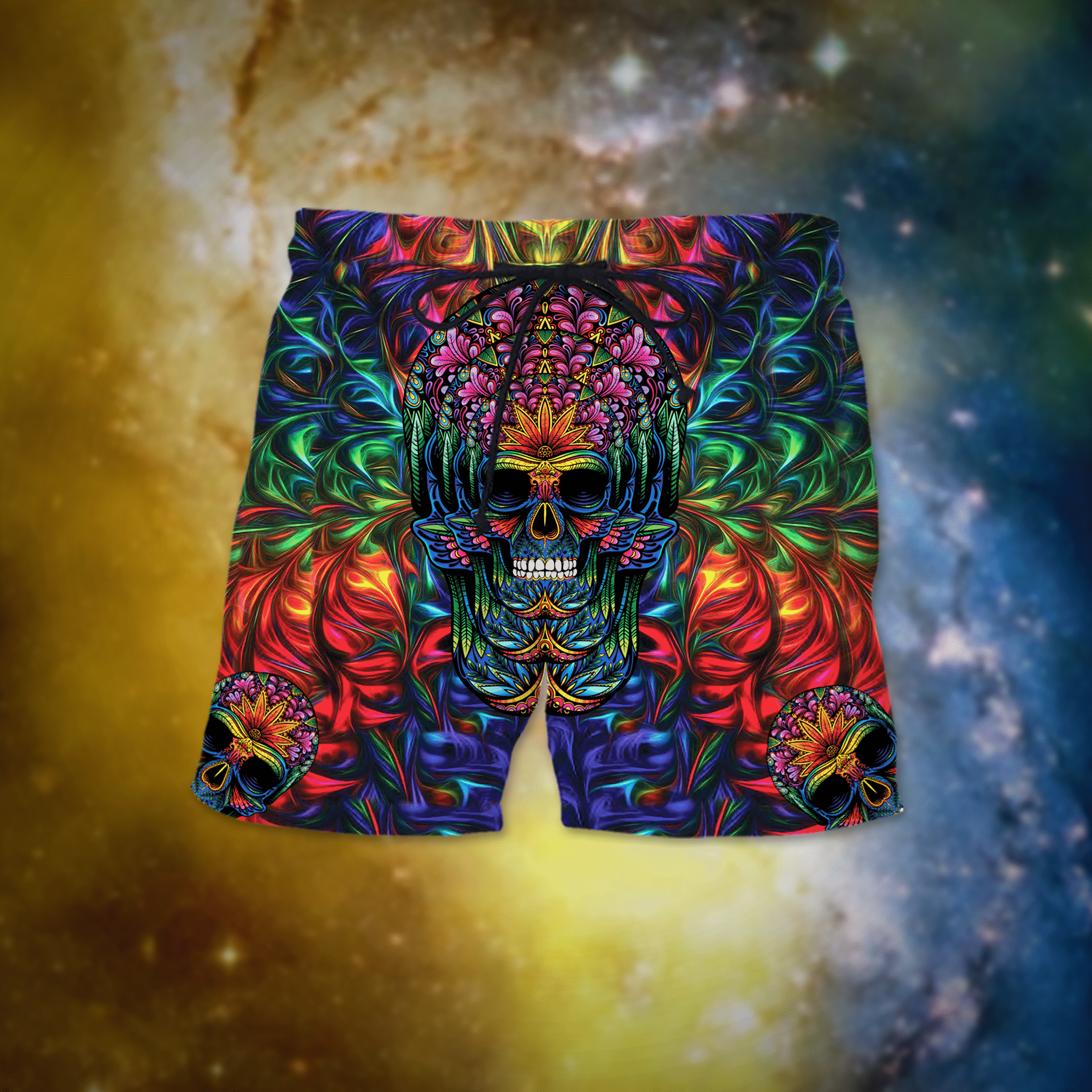 Awesome Skull Hawaii Shorts Ha70376