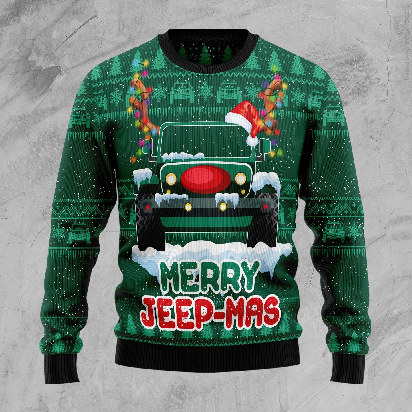 Merry Jeep Mas TG51026 Ugly Christmas Sweater