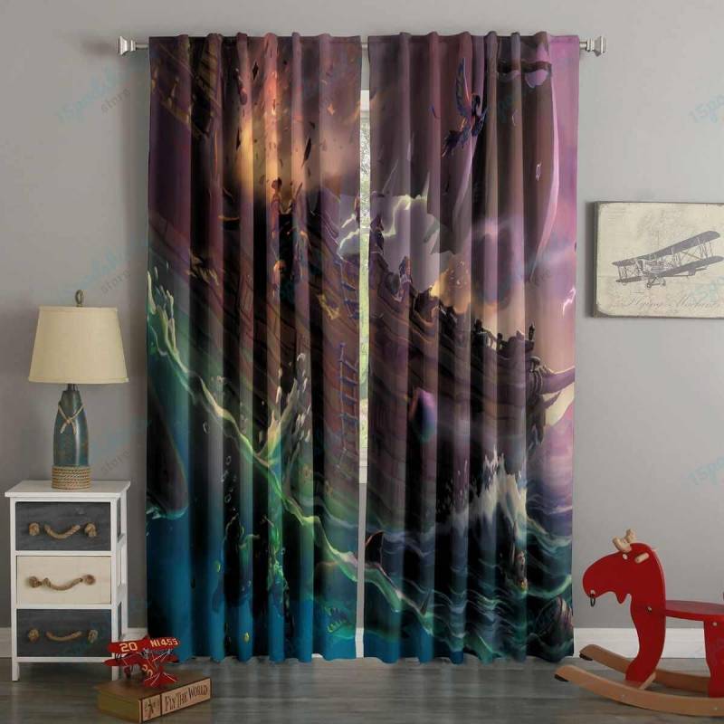 3D Printed Sea Of Thieves Style Custom Living Room Curtains