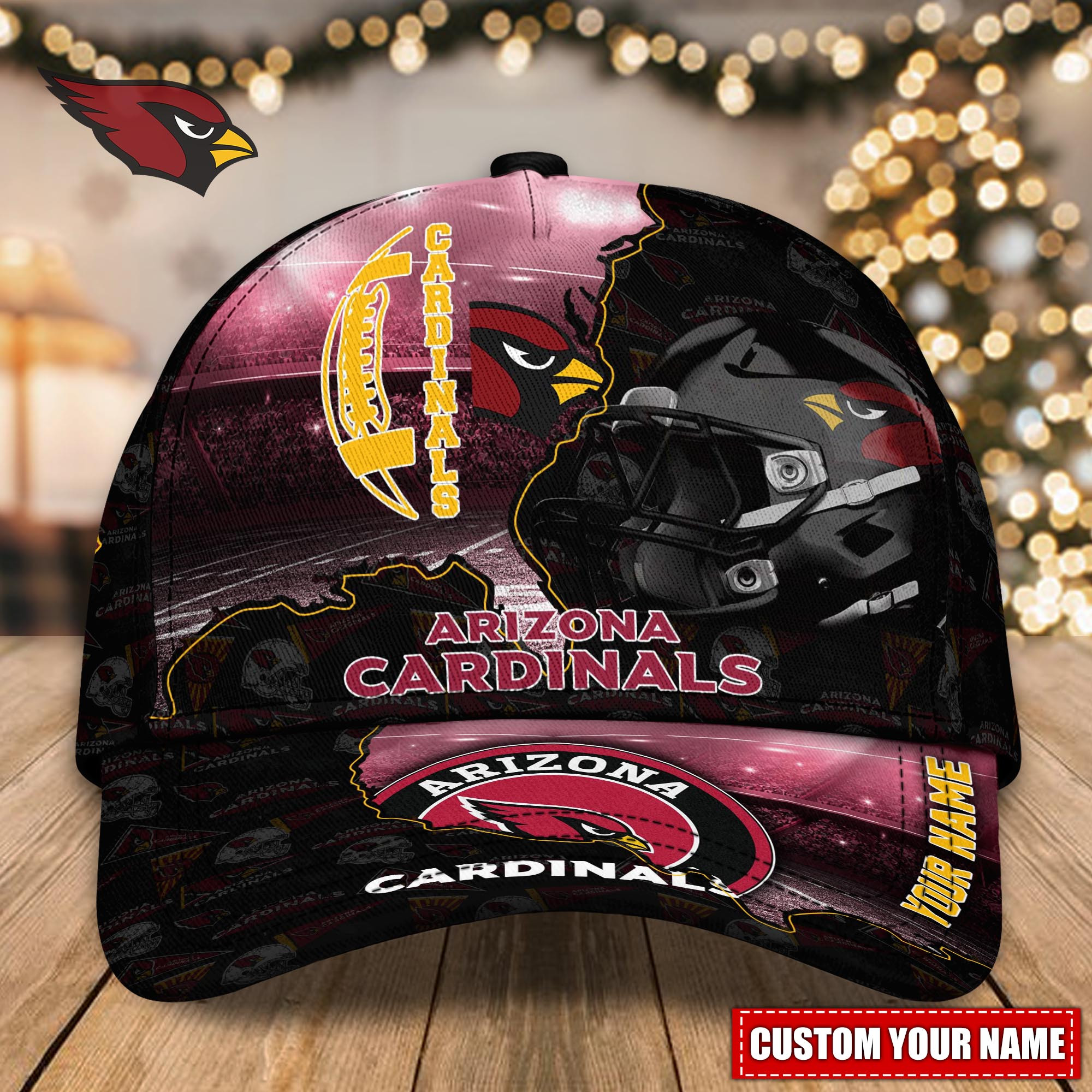 Arizona Cardinals Custom Name Classic, Baseball Caps Q-47141