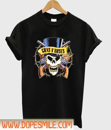 Guns n roses skull logo t-shirt