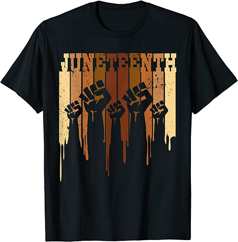 Black History Hands Vintage Independence Day T-Shirt