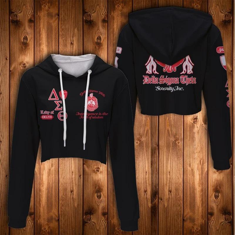 Wonder Print Hoodie – Lady Of Delta Sigma Theta Crop Hoodie