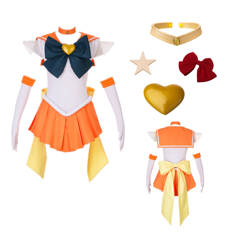 Anime Cosplay Sailor Stars Venus Minako Aino SuperS version of the battle suit Halloween Cosplay Costume Aino Minako alx