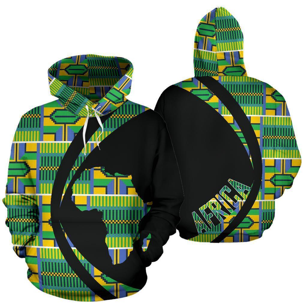 Greek Life Hoodie – Kente Cloth – Verdurous Pullover – Circle Style