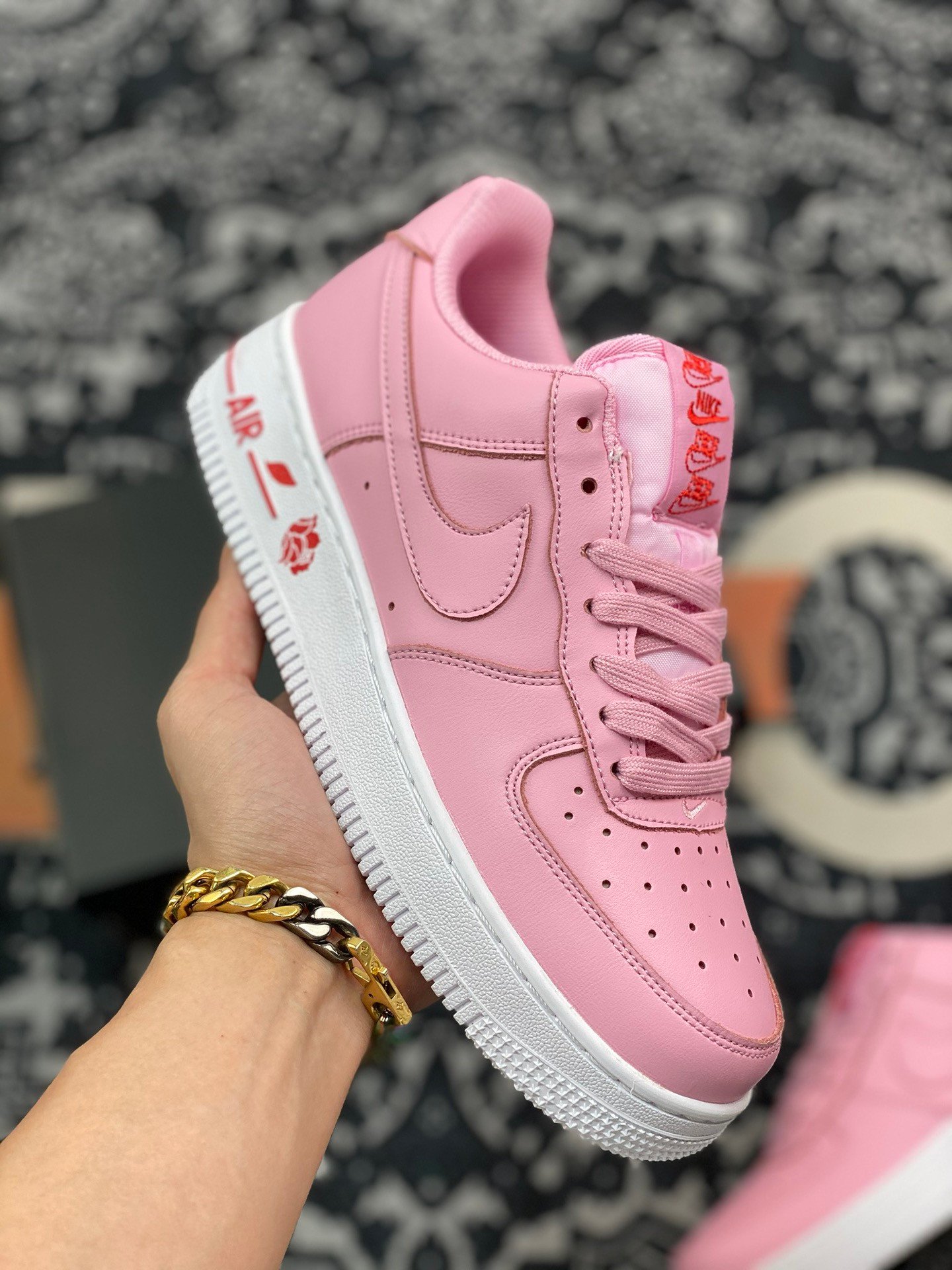 Nike Air Force 1 Low Rose Pink FoamPink Foam-University Red 5340509