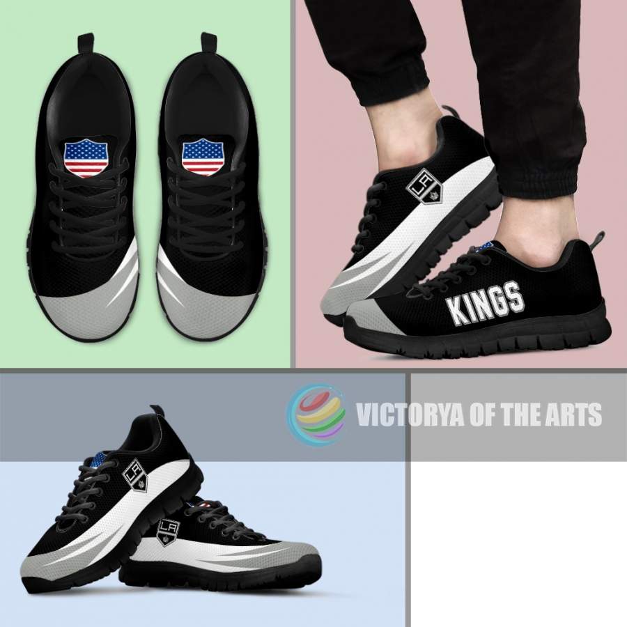 Awesome Gift Logo Los Angeles Kings Sneakers