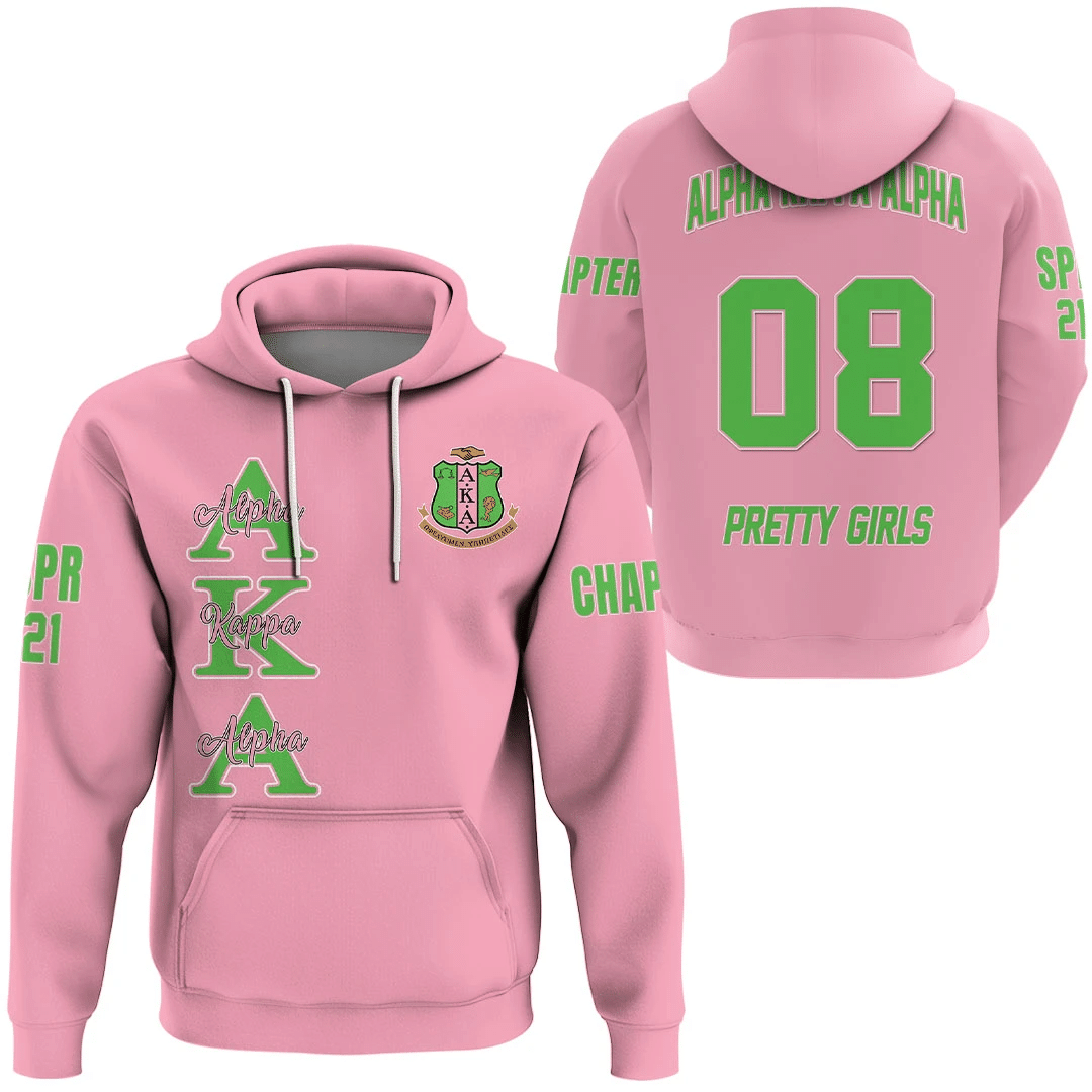 (Custom) Africa Zone Hoodie – Alpha Kappa Alpha (Pink) Hoodie A31