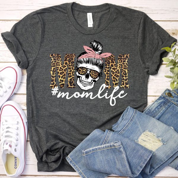Mom Life Skull Tee