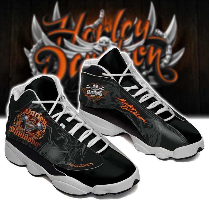 Harley Davidson Shoes Form Air Jordan 13 Sneakers M00136-Lan11