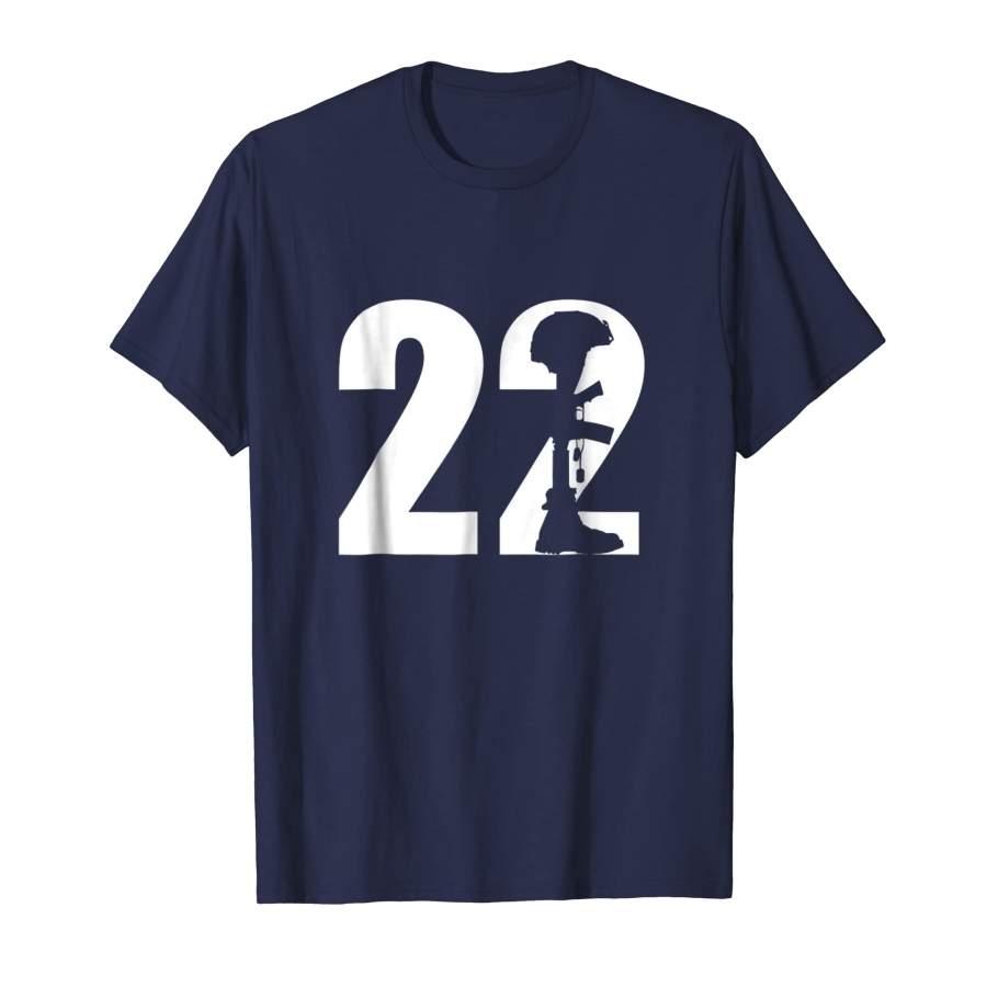 22 Too Many PTSD Awareness T shirt Veterans