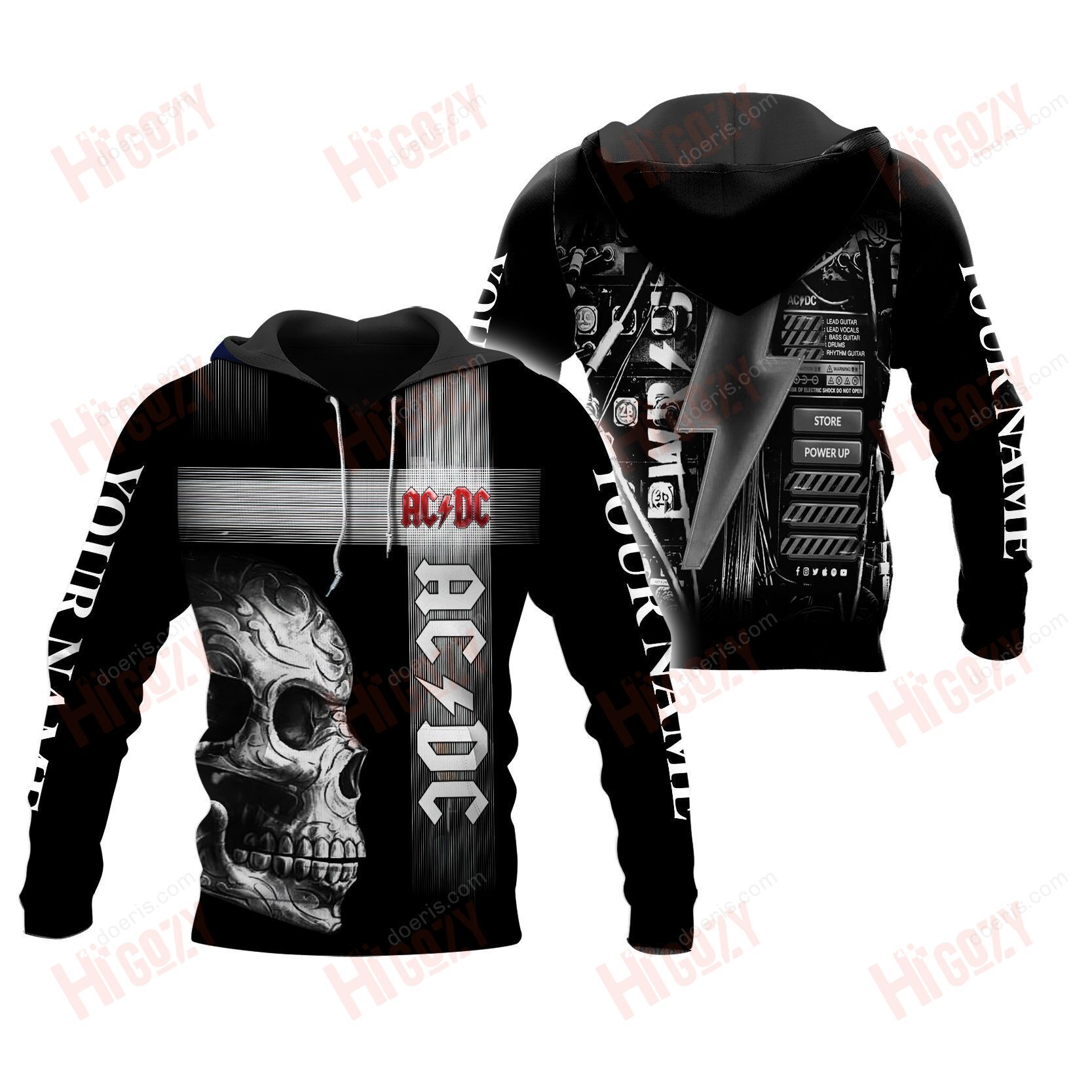 Ac/Dc 3D All Over Printed Clothes – Spnv342