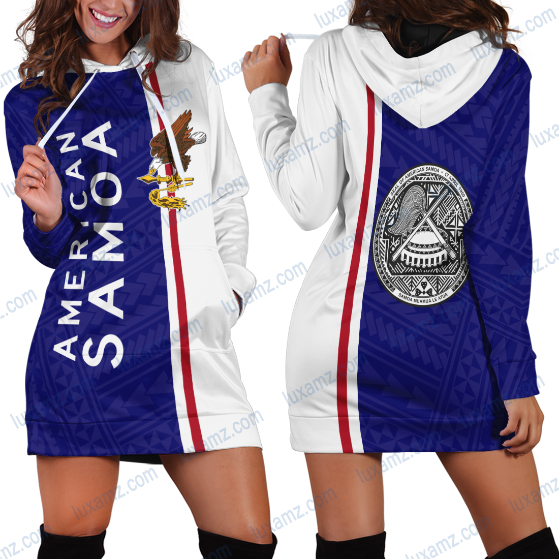 American Samoa – Straight Version Hoodie Dress