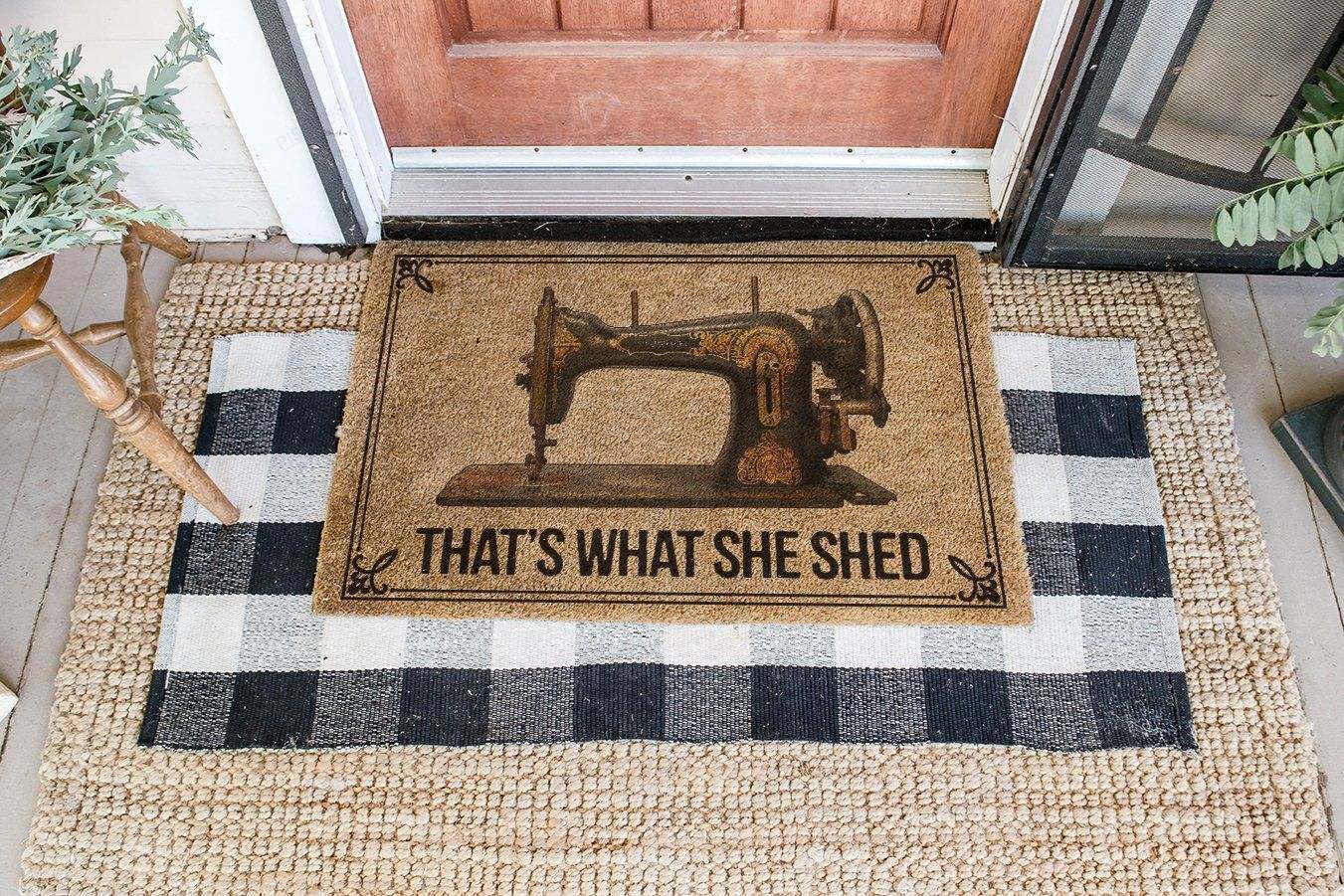 That’s What She Shed All Over Printing Doormat