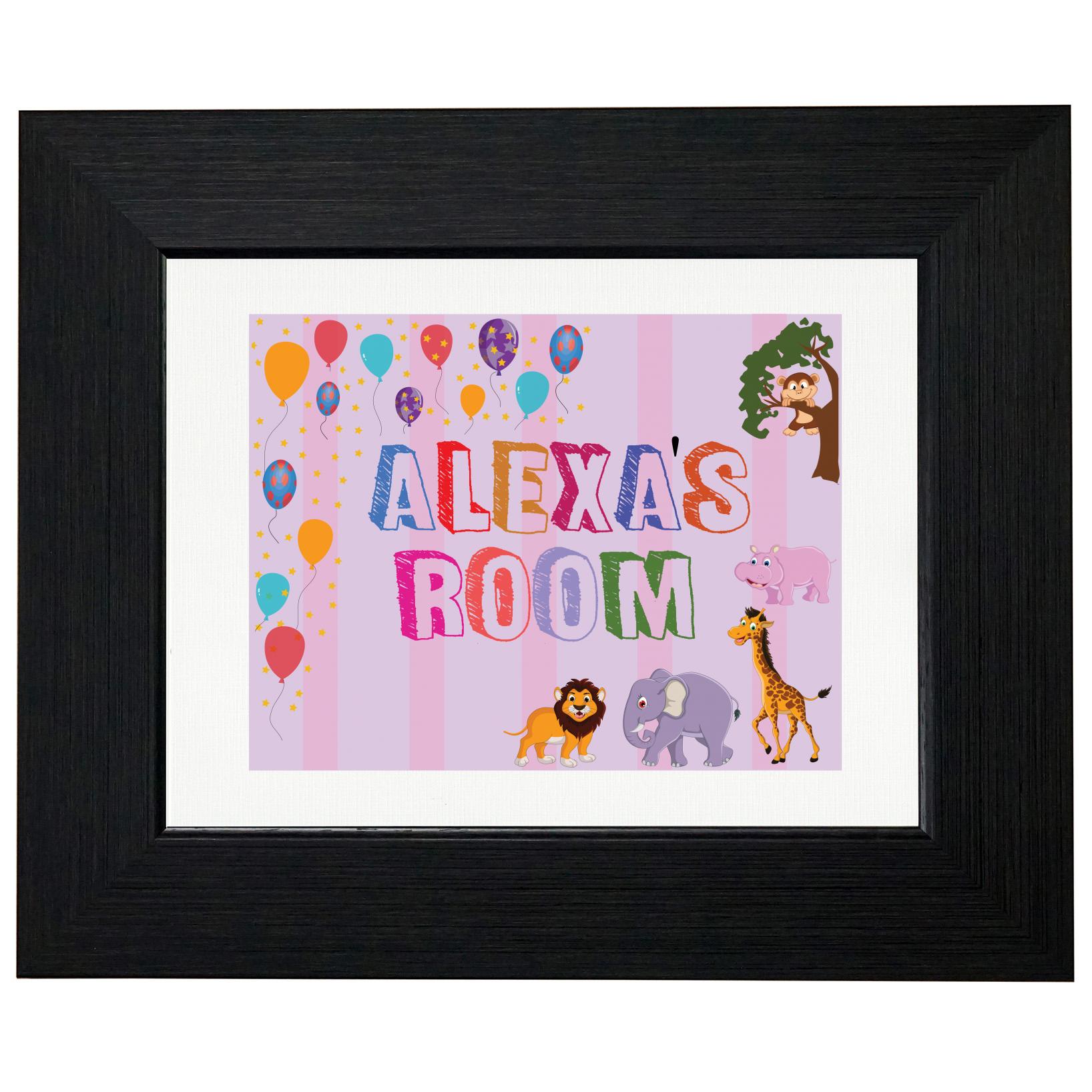 Alexa’s Room – Boy Birthday Gift – Balloons & Animals T-Shirt, Framed Print, Pillow, Golf Towel