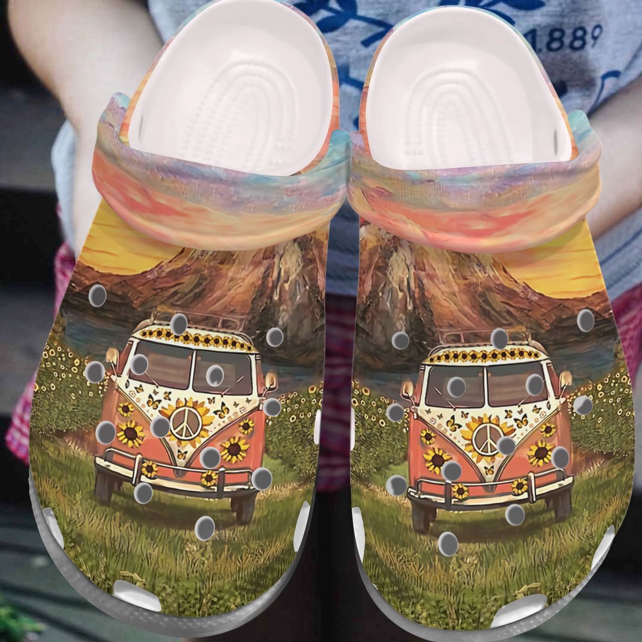 Camping Personalized Clog, Custom Name, Text, Color, Number Fashion Style For Women, Men, Kid, Print 3D Scenic Route