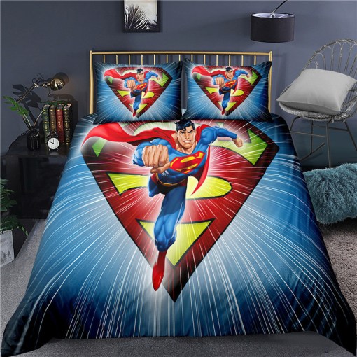 Super Hero Superman 3 Duvet Cover Pillowcase Home Decor 3D Bedding Set 6