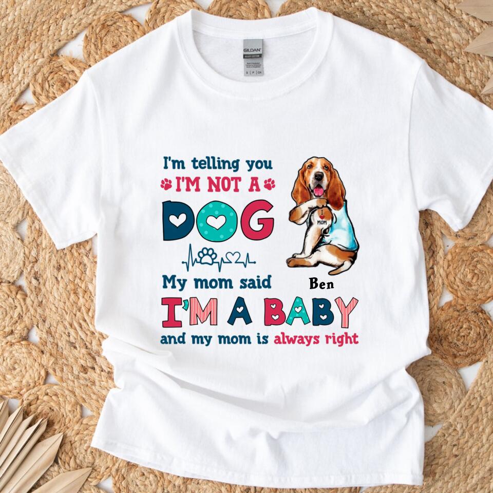 Personalized Dog Mom Baby Customized T Shirts – Trending Personalized