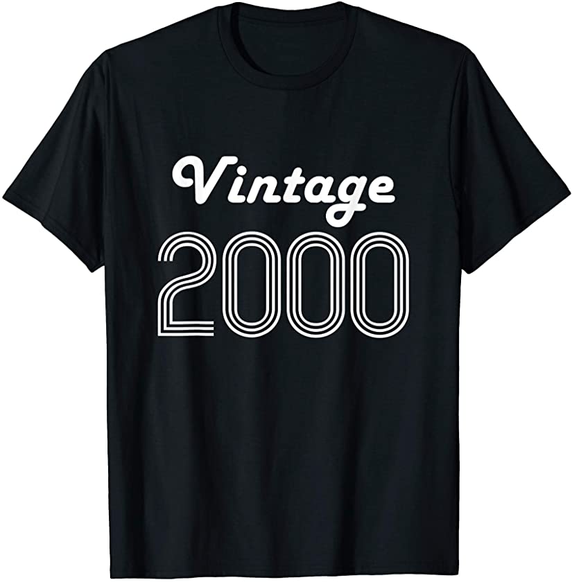 21st Birthday Gift for Men Age 21 Year Old Vintage 2000 Son T-Shirt