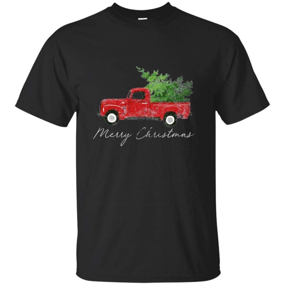 Check out this awesome Vintage Wagon Christmas Long Sleeve Shirt – Tree on Truck