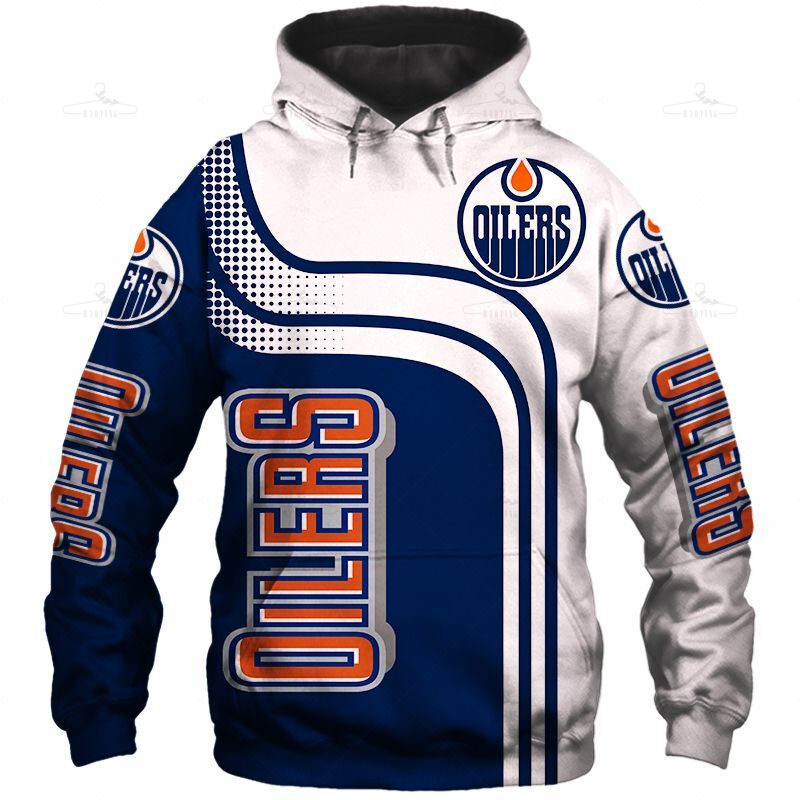 Edmonton Oilers Zipper Hoodie  Sweatshirt Pullover Gift S