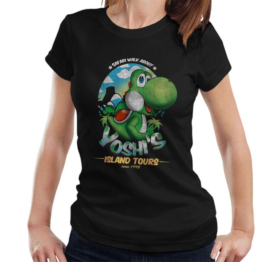 Super Mario Yoshis Island Tours Women’s T-Shirt