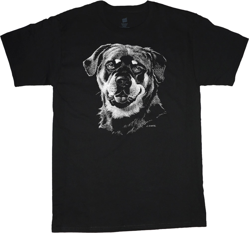 Rottweiler T-shirt Dog Breed Portrait Face Tee – Roserivierausa Shop