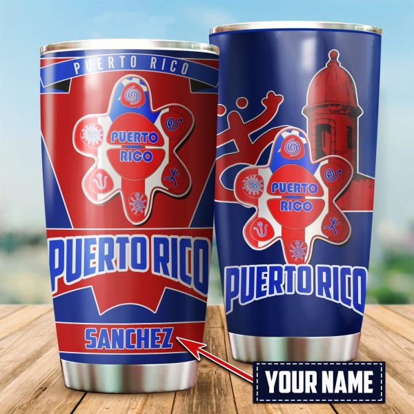 Customize Name Loving For Puerto Rico Steel Tumbler Tna07012105