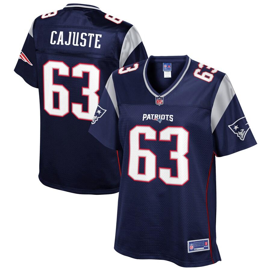 Yodny Cajuste New England Patriots NFL Pro Line Womens Player Jersey – Navy