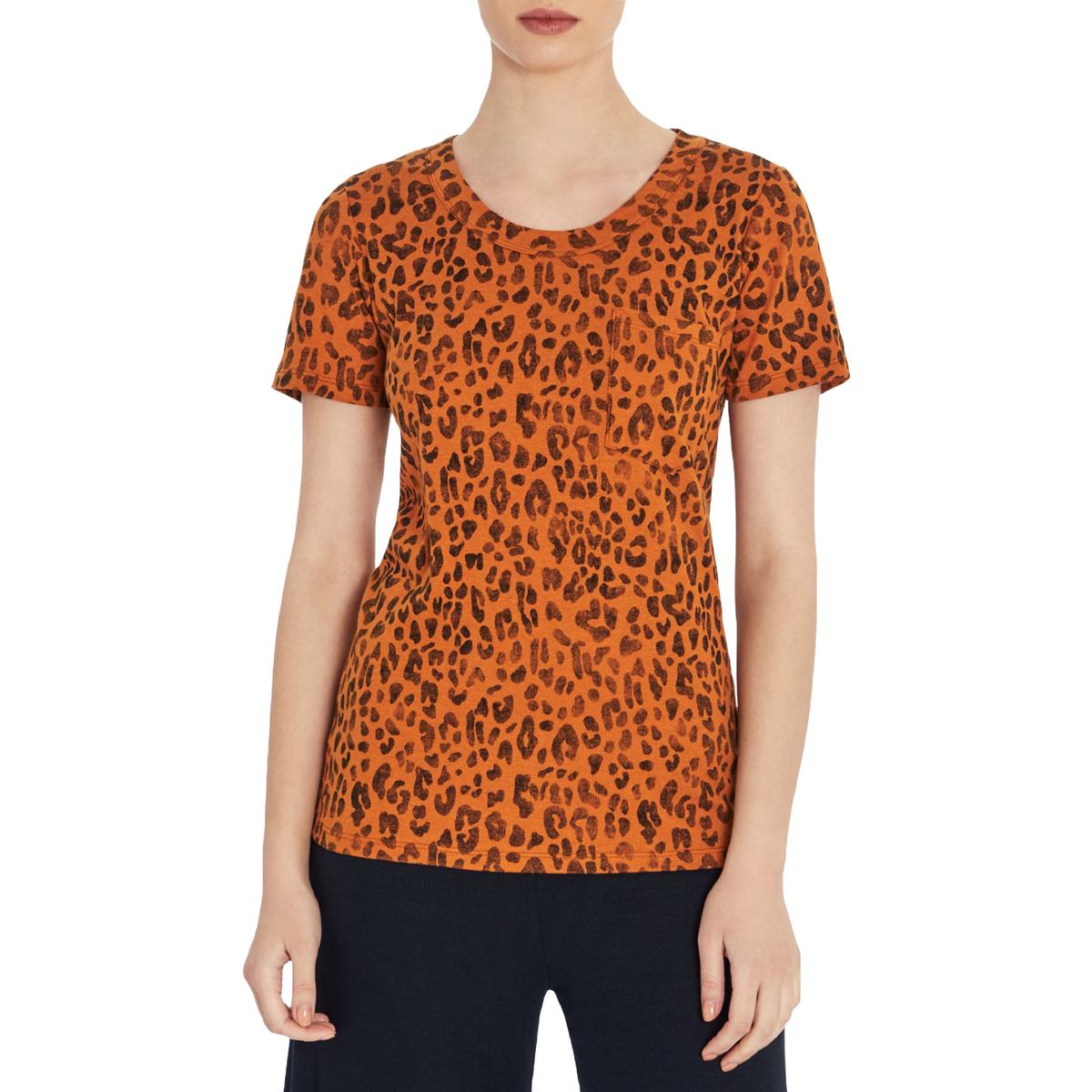 Womens Animal Print Short Sleeve T-Shirt