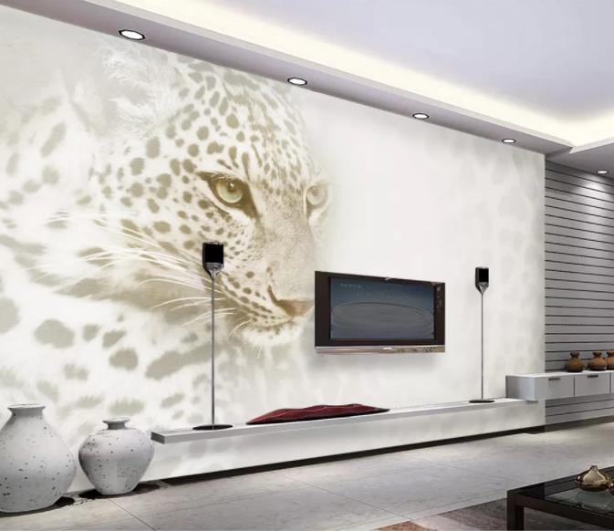 3D Leopard Pattern Wall Mural Wallpaper 41