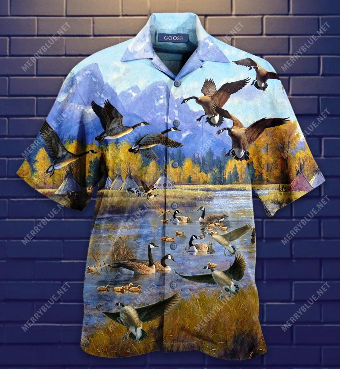 Flying Geese Aloha Hawaii Shirt Colorful Short Sleeve Summer Beach Casual For Men And Women Ha87644