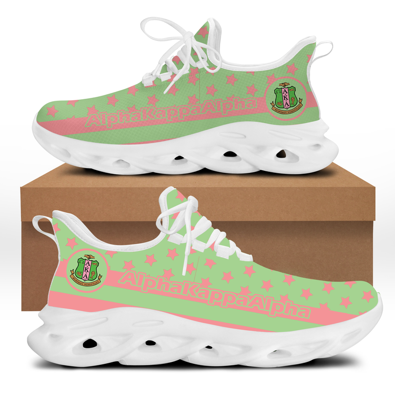 Wonder Print Footwear – Alpha Kappa Alpha Stars Clunky Sneakers Lt10 ...