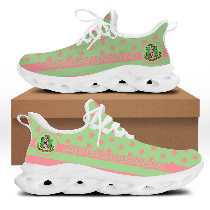 Wonder Print Footwear – Alpha Kappa Alpha Stars Clunky Sneakers Lt10