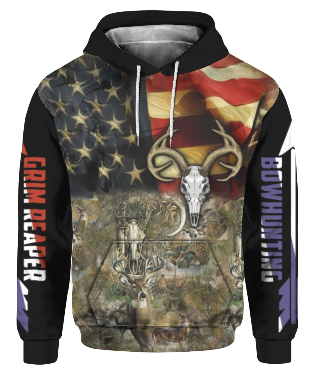 Oragontee Grim Reaper Bowhunting Deer 3D All Over Print | For Men & Women | Adult | Ht5114