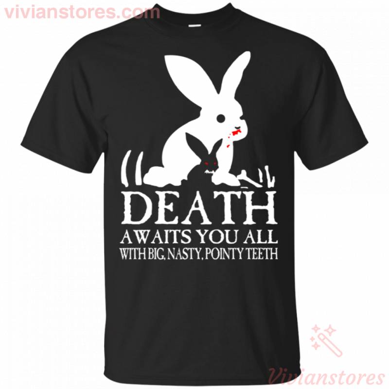 Death Awaits You All Killer Rabbit Shirt For Men Woman VA03