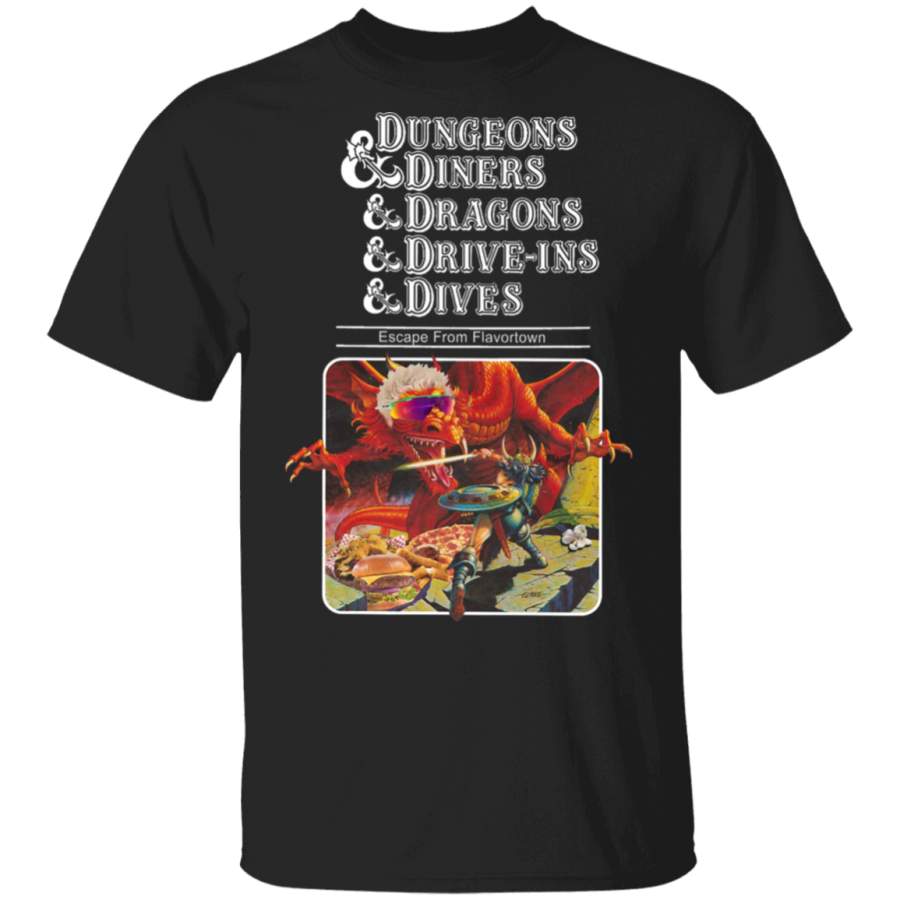 Dungeons, Diners ,Dragons , Drive-Ins , Dives Slightly Larger Image T-Shirt T-Shirt