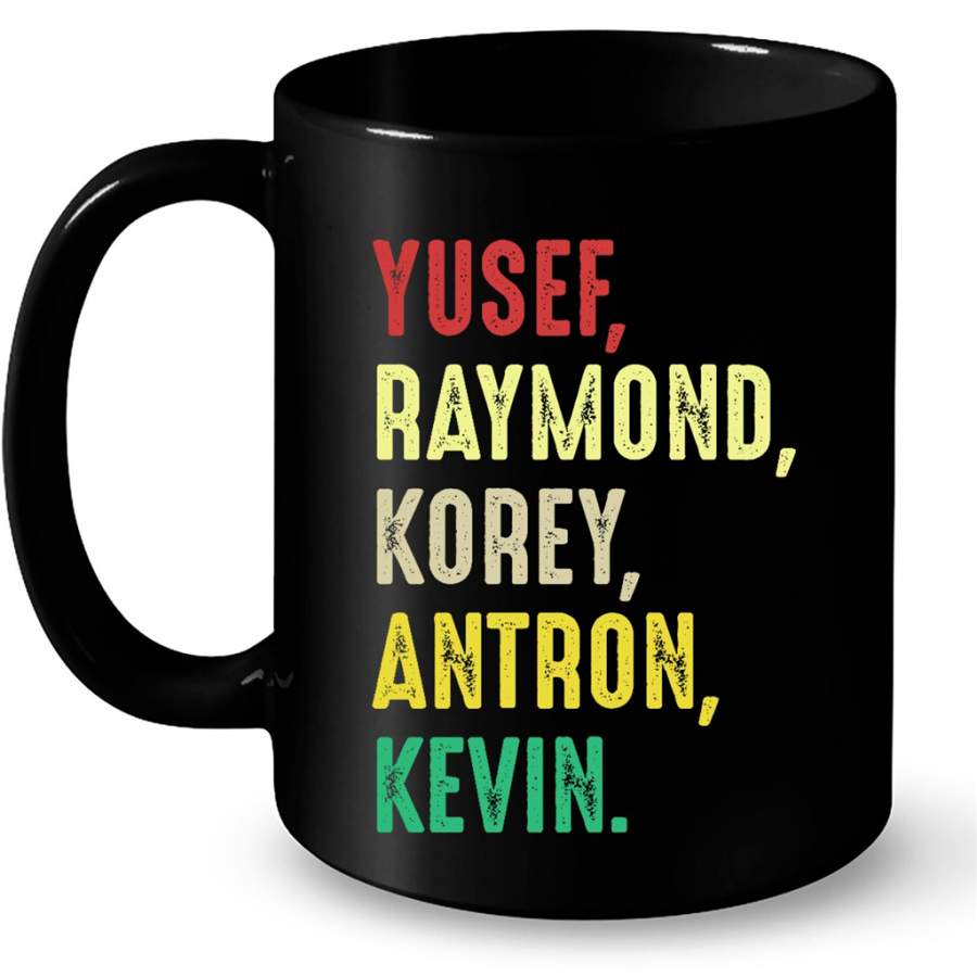 Yusef Raymond Korey Antron Kevin, Classic Vintage Retro – Full-Wrap Coffee Black Mug