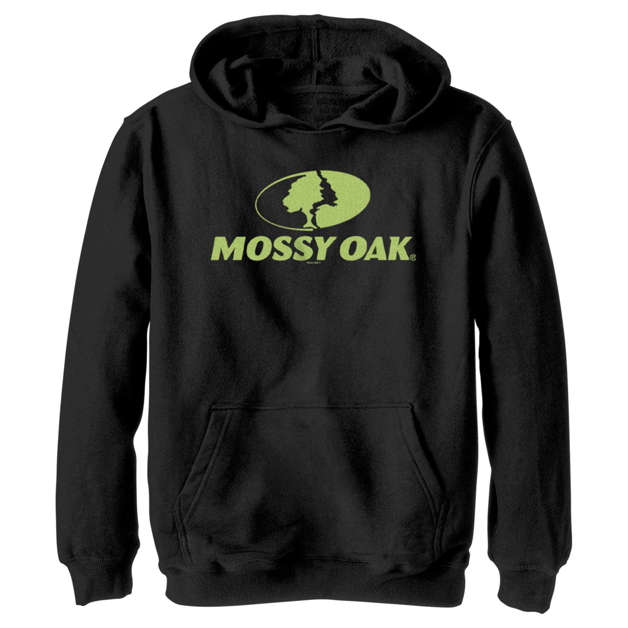 Boy’S Mossy Oak Green Classic Logo Pull Over Hoodie