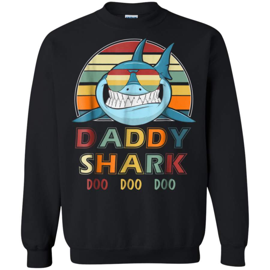 AGR Retro Vintage Daddy Shark  gift for Father Sweatshirt