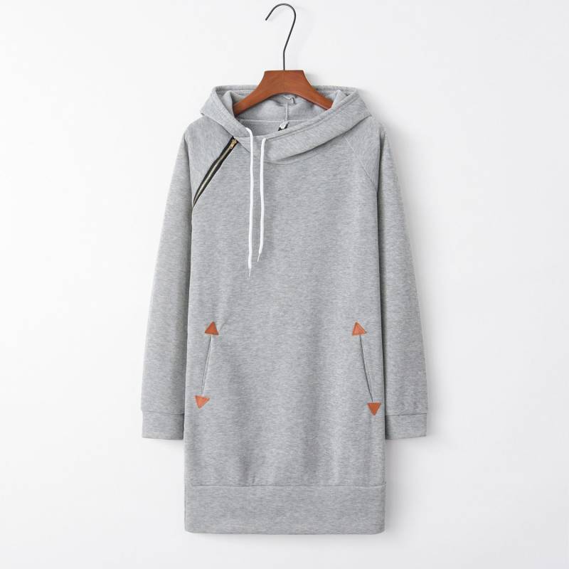 Zipper Casual O-Neck Hoodies