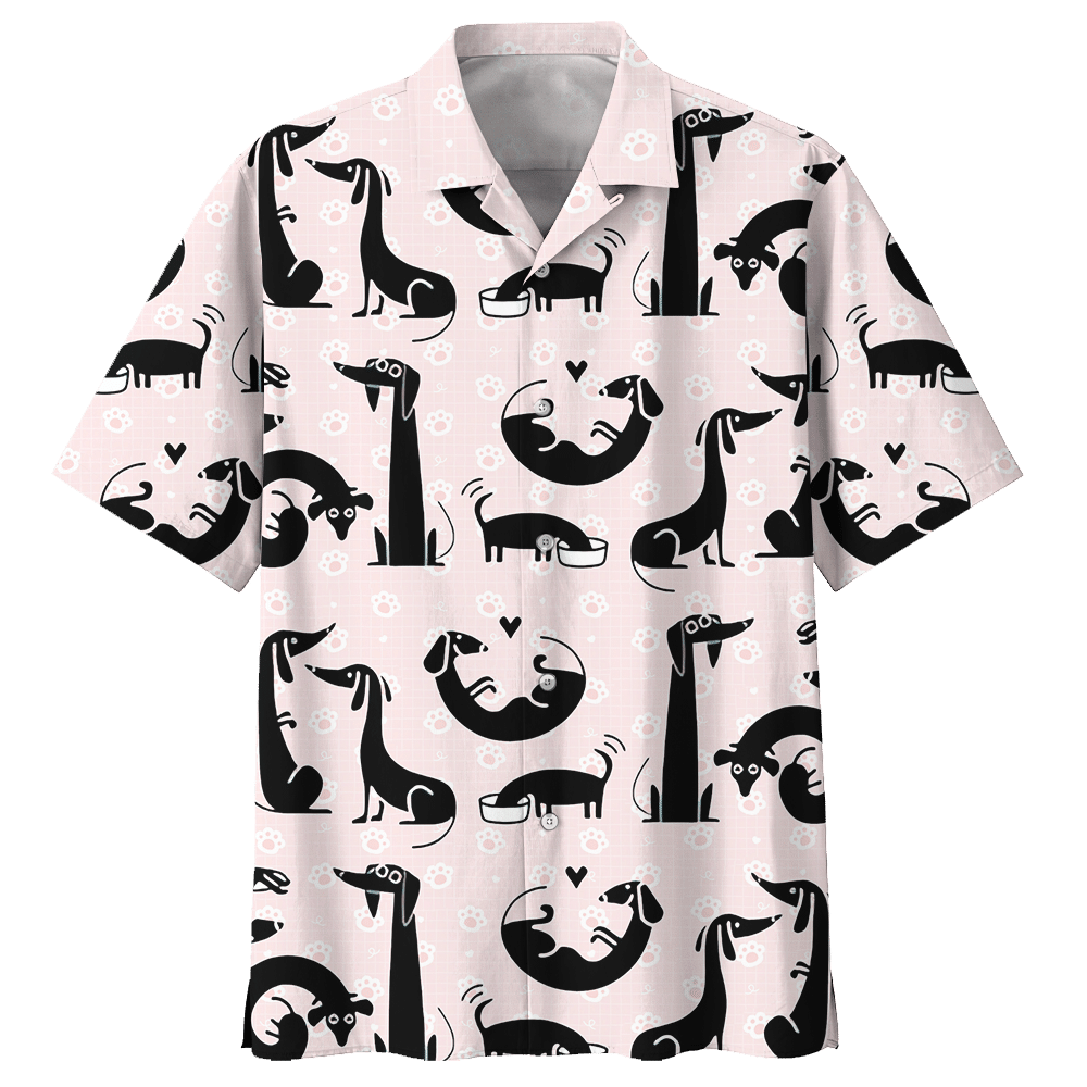 Dachshund White High Quality Unisex Hawaii Shirt For Men And Women Ha64474