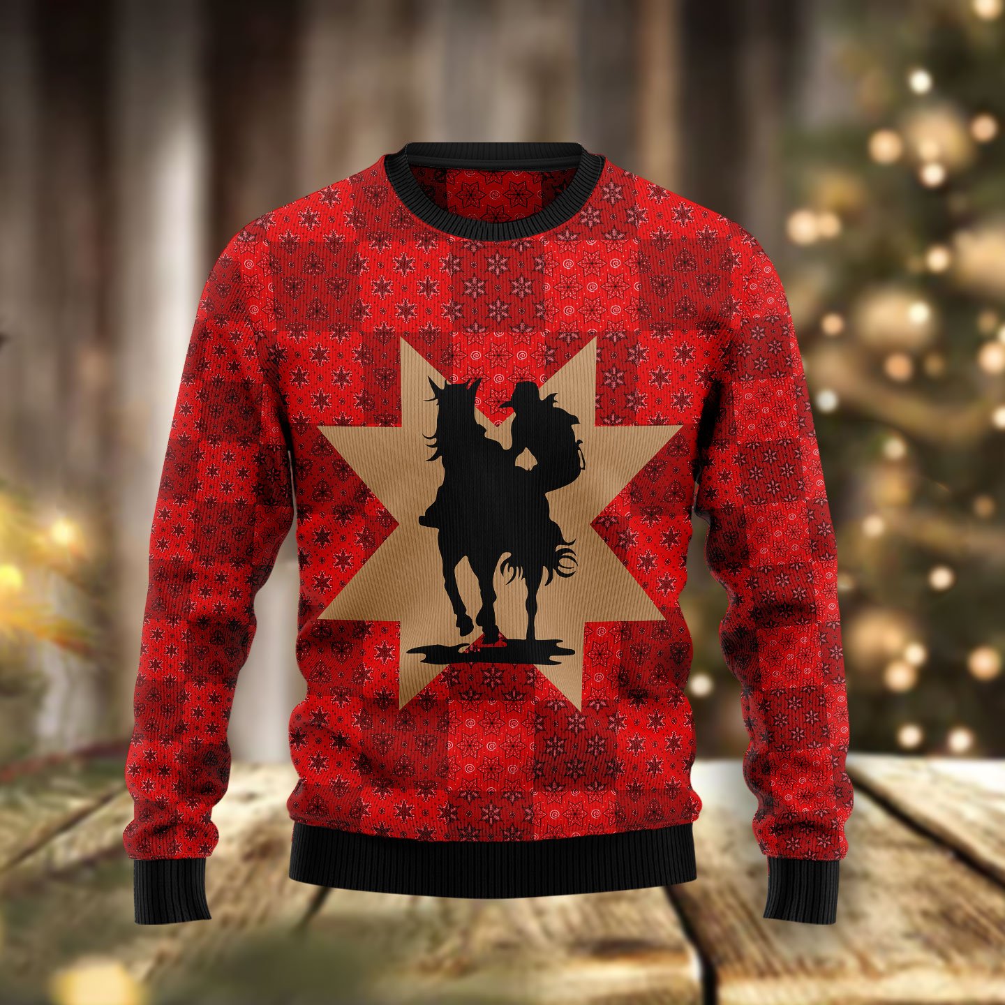 Amazing Cowgirl HZ120302 unisex womens & mens, couples matching, friends, funny family ugly christmas holiday sweater gifts (plus size available)